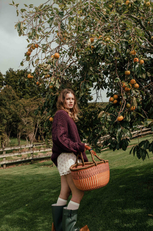 Nelita Large Round Basket