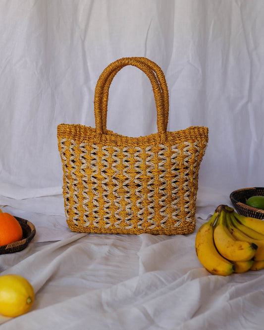 Lolita Small Woven Tote